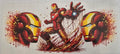 Iron Man wrap with red and gold armor and helmet artwork.