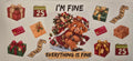 I'm Fine Everything Is Fine Highland Cow Wrap