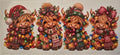 Christmas Highland Cows with Lights Wrap