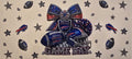 Buffalo Bills jeweled bow Game Day wrap