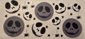 Jack Skellington faces and spiders Halloween wrap