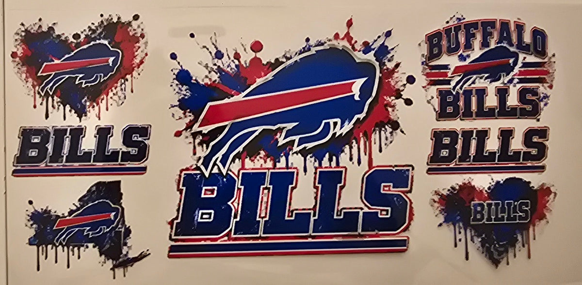 Buffalo Bills Classic Splatter Logo Wrap