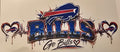 Buffalo Bills Go Bills Heartbeat Wrap