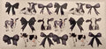 Black and white cows and bows wrap design