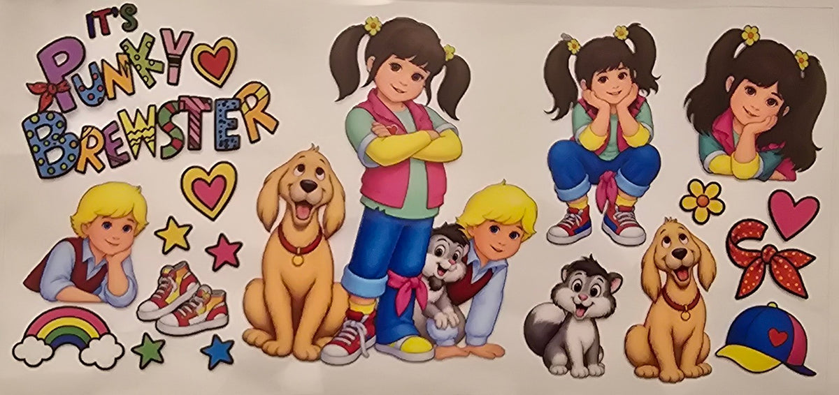 Punky Brewster Character Collage Wrap