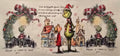 Green Christmas character town scene wrap