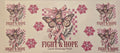 Fight & Hope pink ribbon and butterfly