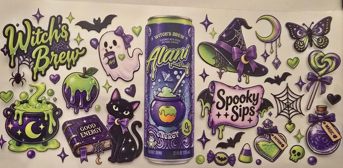 Alani Witches Brew Halloween wrap design