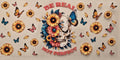 Be Real Not Perfect Skull Floral Wrap