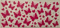 Breast cancer awareness wrap with pink butterflies and hearts