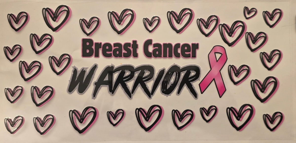 Breast Cancer Warrior Hearts Wrap
