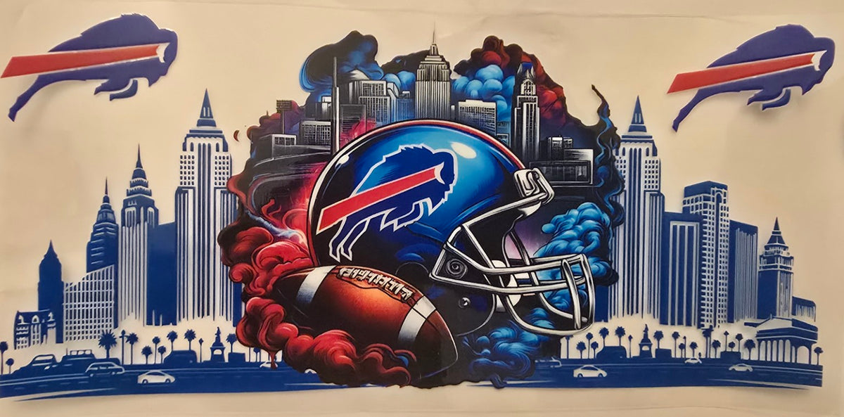 Buffalo Bills skyline helmet wrap