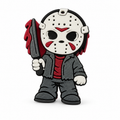 Chibi hockey mask figure 3D straw topper