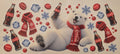 Coca-Cola reclining polar bear winter wrap