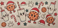 Cute milk and cookies Christmas wrap