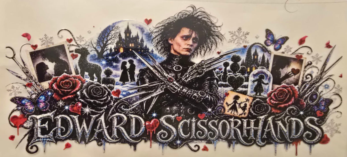 Edward Scissorhands Collage Wrap