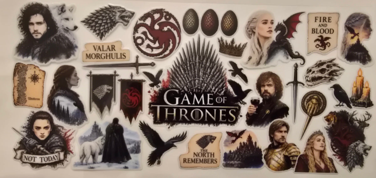 Game of Thrones character collage wrap