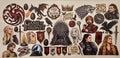 Game of Thrones house sigils collage wrap