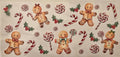 Gingerbread candy Christmas wrap