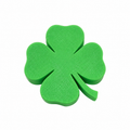 Green shamrock 3D straw topper