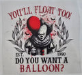 Pennywise You'll Float Too Halloween wrap