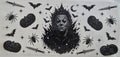 125 Halloween Michael Myers Bats Pumpkins
