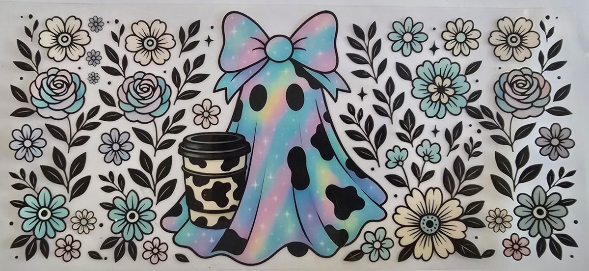 112 Halloween Floral Ghost