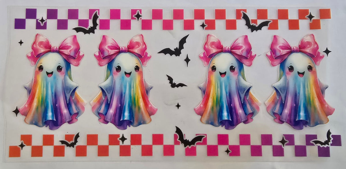 113 Halloween Tie Dye Ghosts