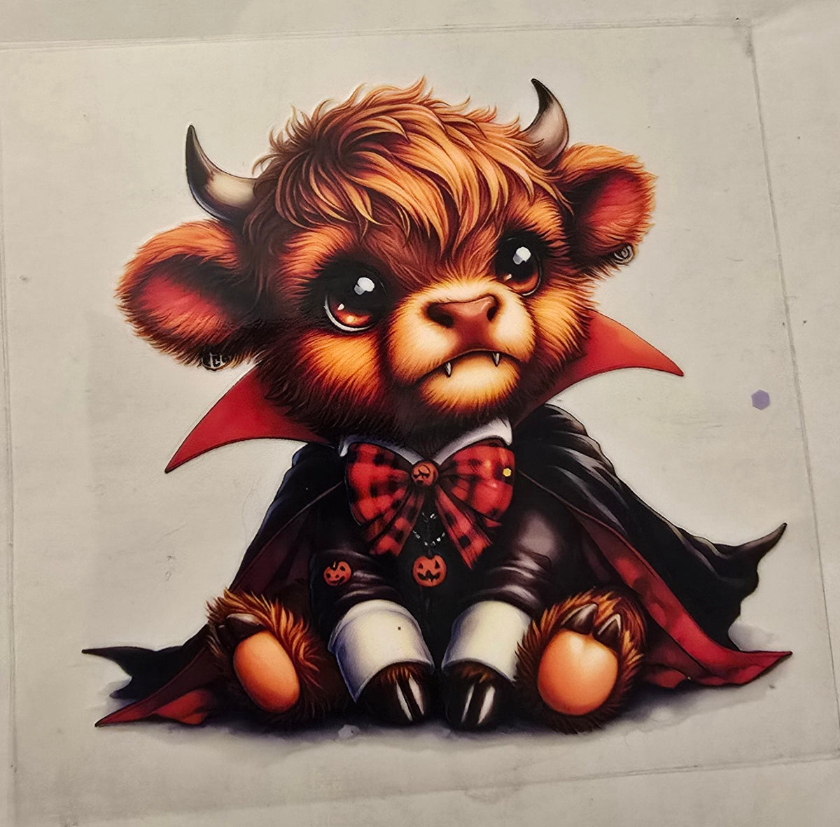 Halloween vampire cow wrap