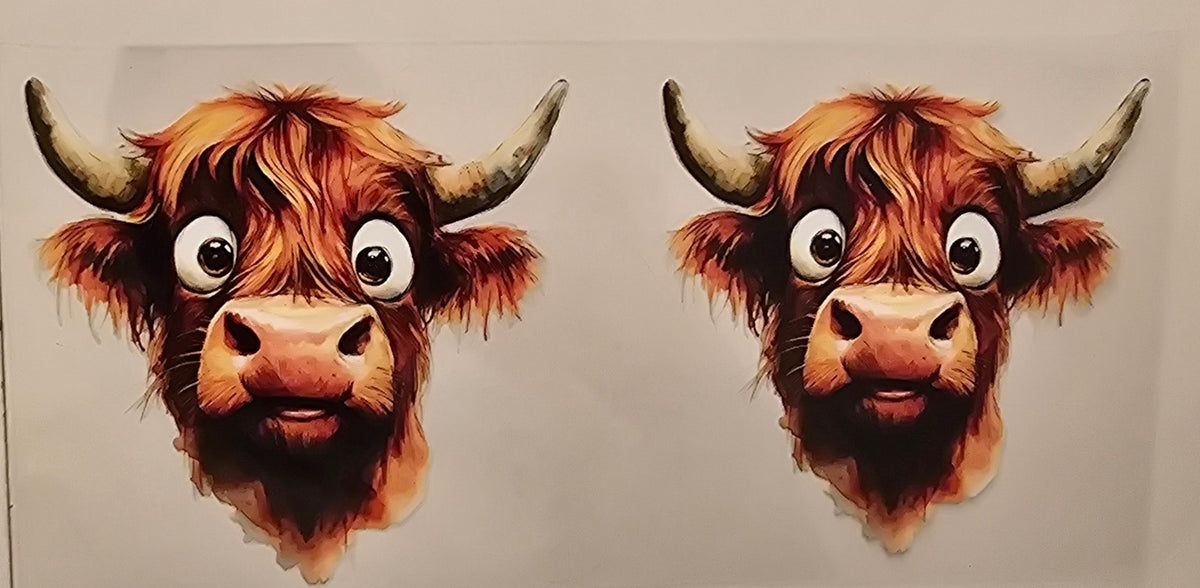 Highland Cow Goofy Pair Wrap
