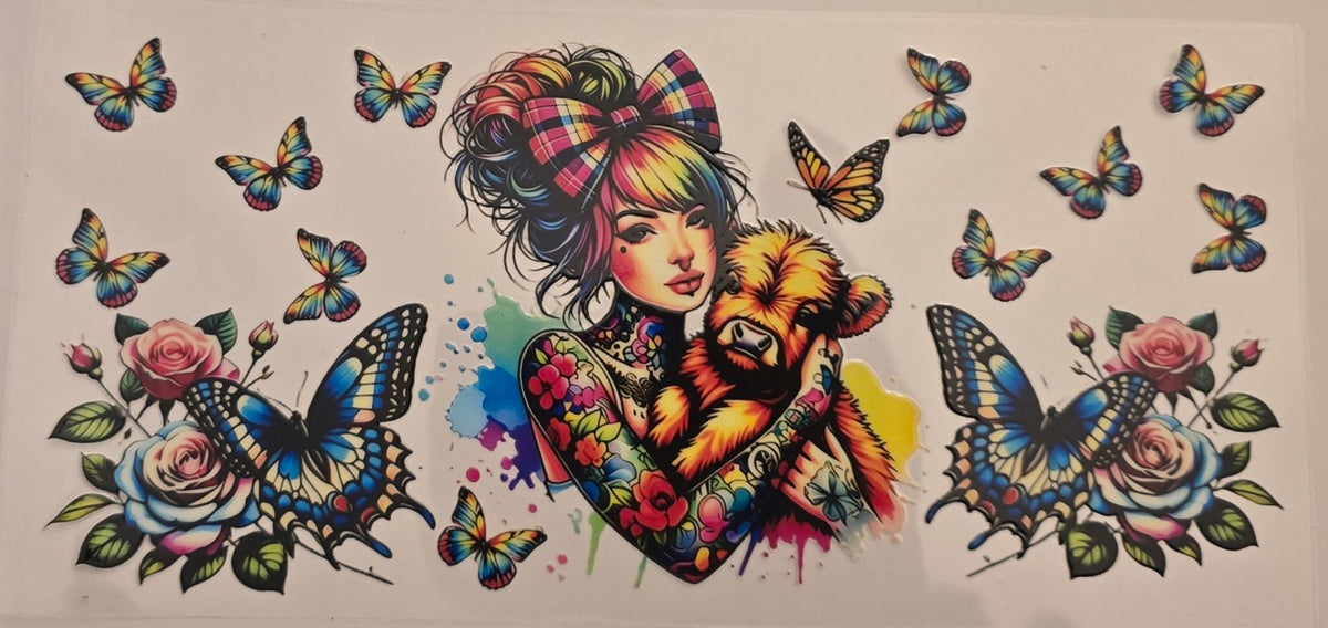 Highland Cow wrap 90
