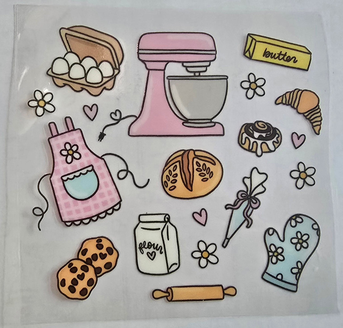 Pink stand mixer baking
