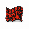 Horror Movies and Chill 3D straw topper