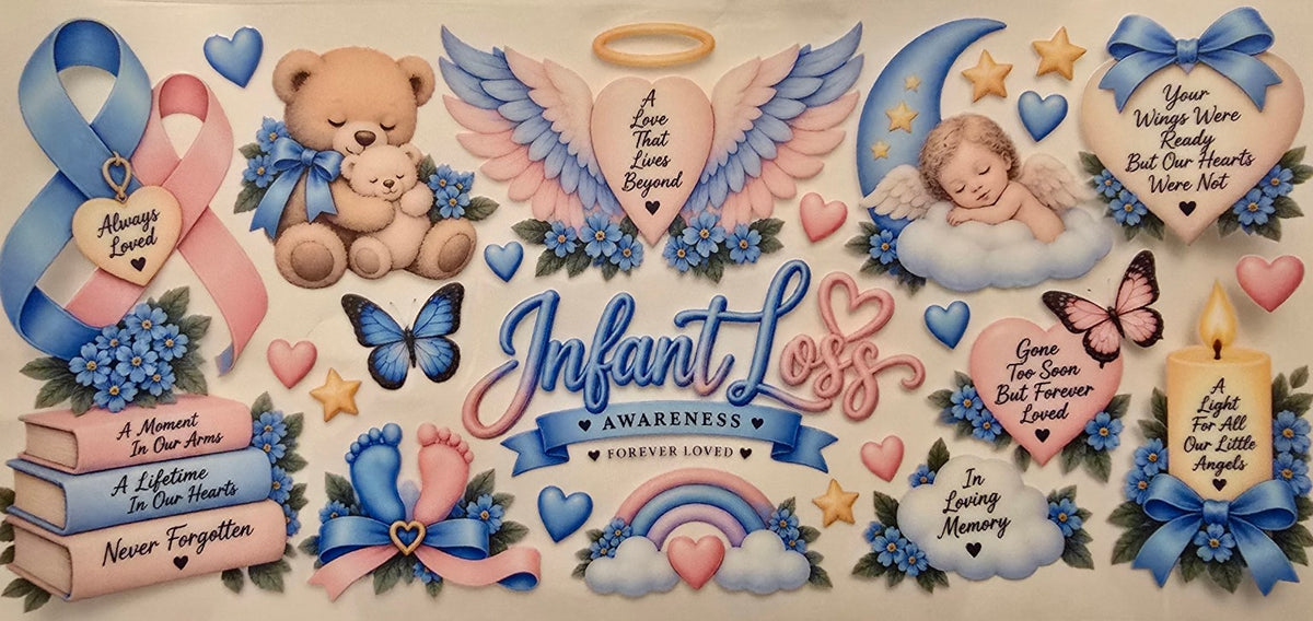 Infant loss awareness wrap