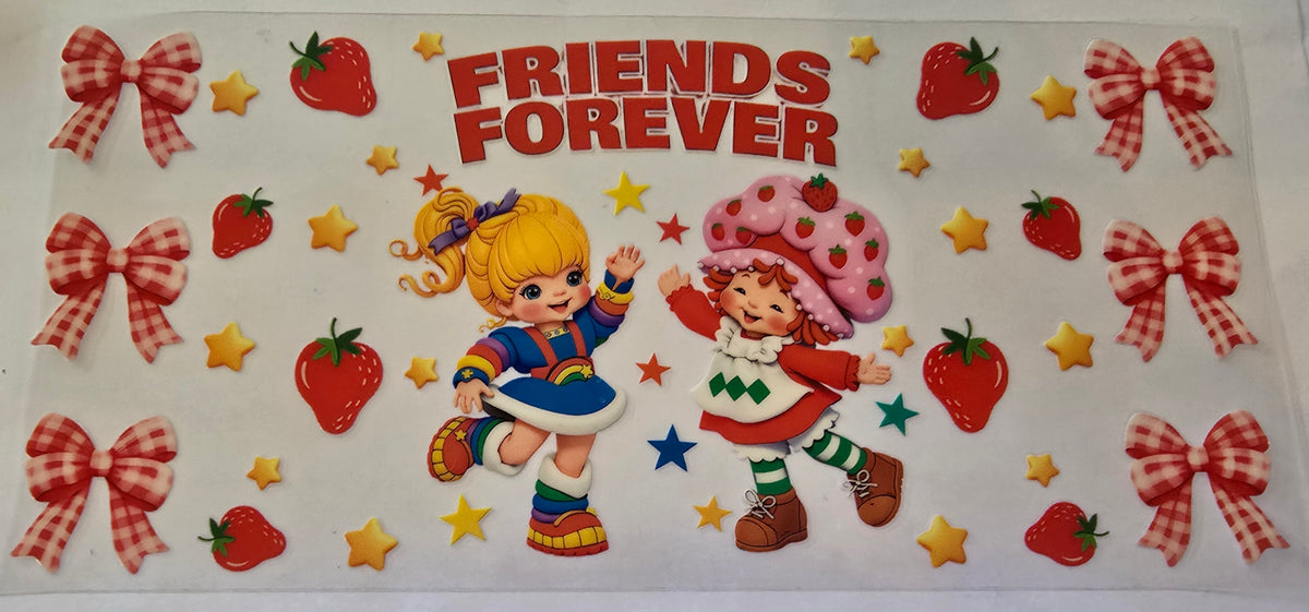 Rainbow Brite and strawberry shortcake wrap design
