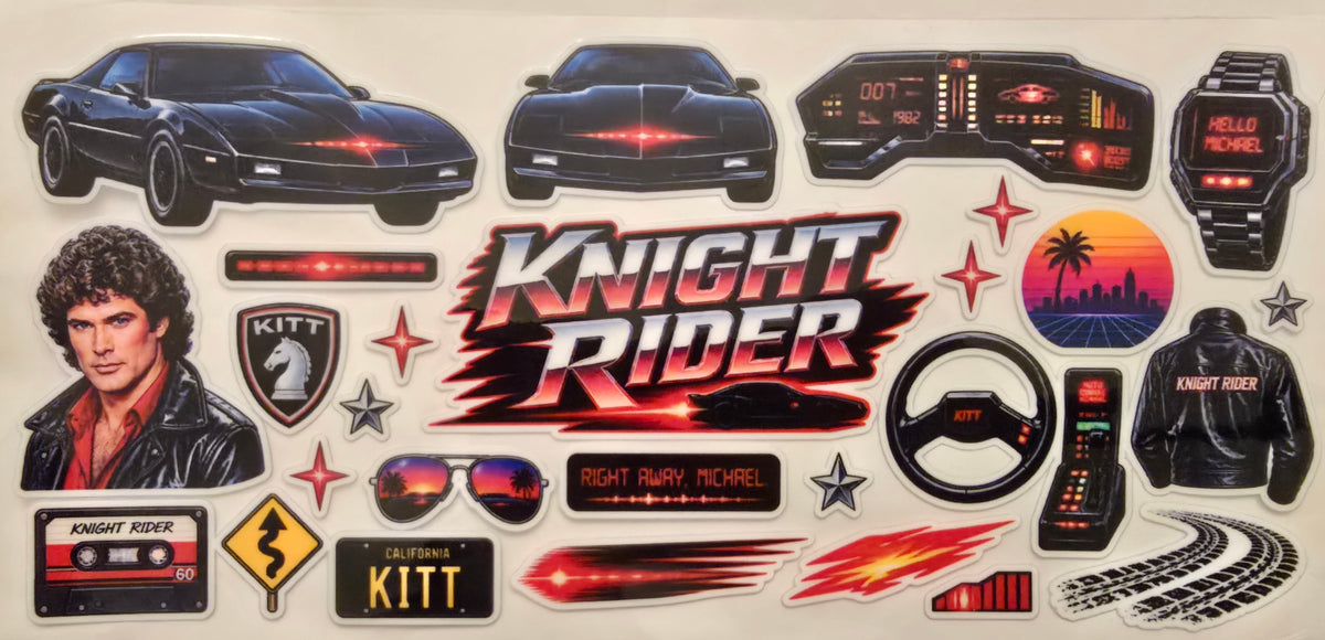 Knight Rider retro collage wrap