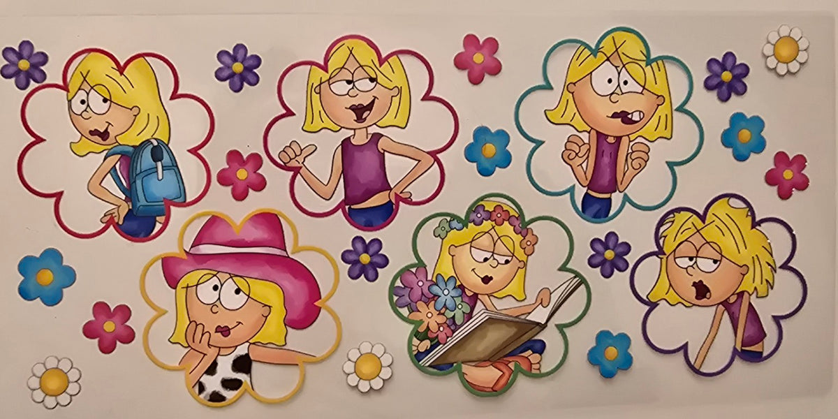 Lizzie McGuire Cartoon Flowers Wrap