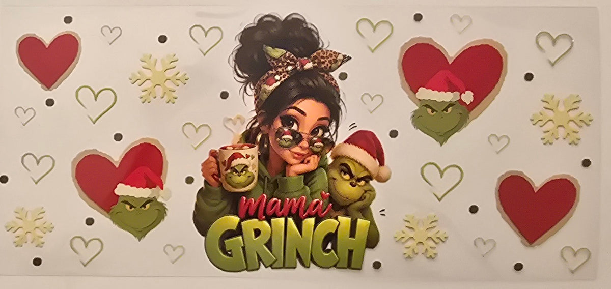 Mama Grinch Christmas Wrap