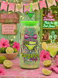 Margarita Cafe 20oz tall snowglobe tumbler