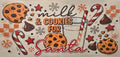 Milk and cookies for Santa Christmas wrap