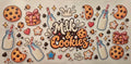 Milk and cookies wrap design