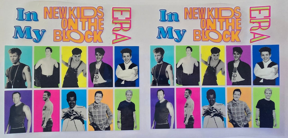 New Kids on the Block In My Era colorful grid music wrap