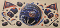 New York Islanders hockey helmet wrap