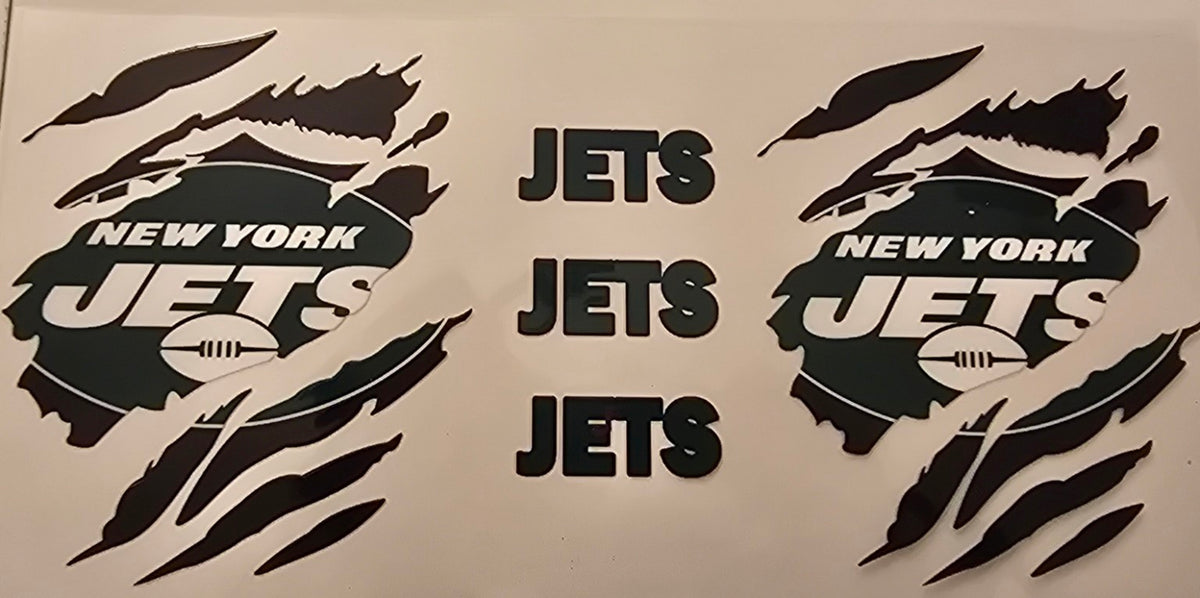 New York Jets Ripped Logo Wrap