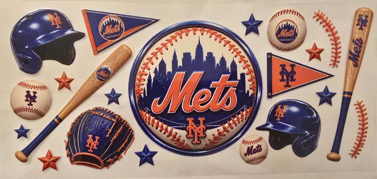 New York Mets baseball circle wrap