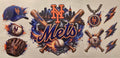 New York Mets baseball New York City skyline wrap