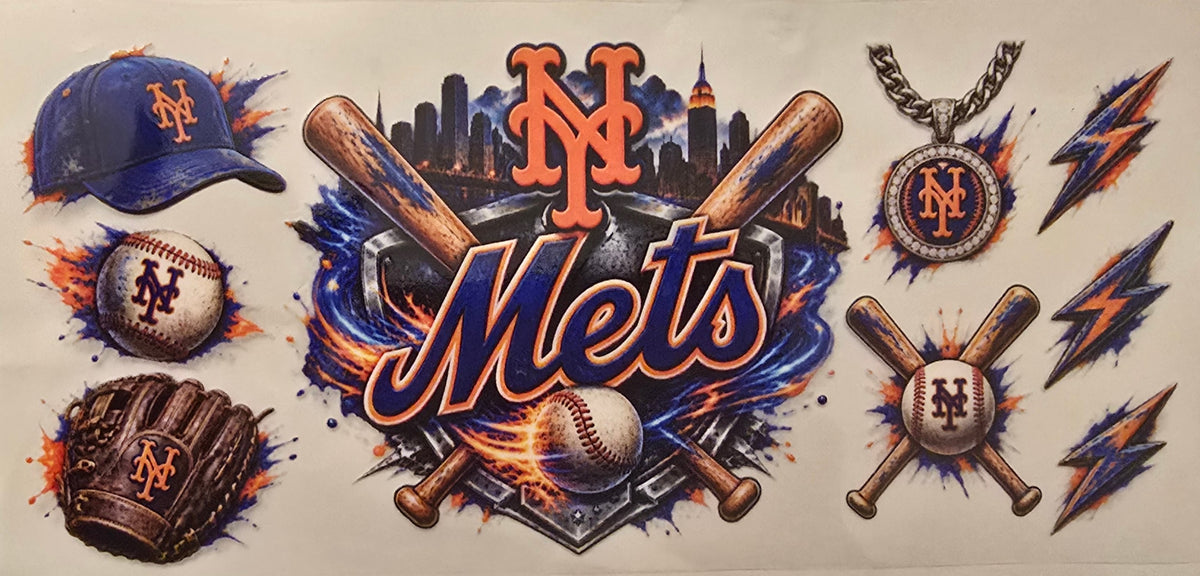 New York Mets baseball New York City skyline wrap