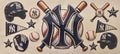 New York Yankees baseball NY logo wrap