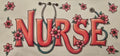 Nurse floral stethoscope wrap design