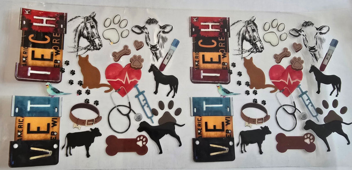 Veterinarian wrap artwork